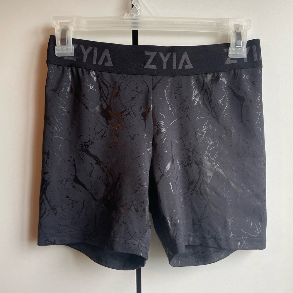 Zyia Marble Hustle Shorts Black